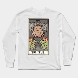 The Devil Toad Tarot Card Long Sleeve T-Shirt